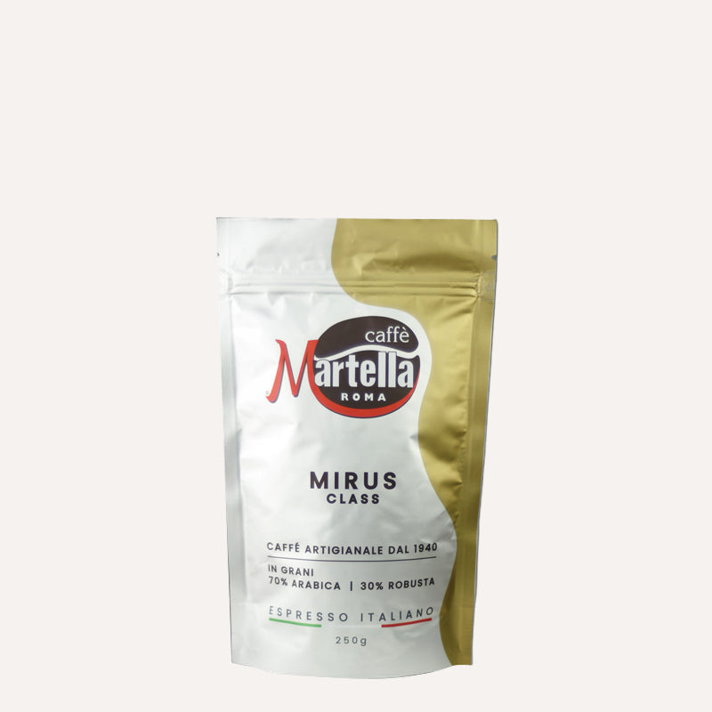 Caffe Martella Roma Mirus Class 250 g in weiß goldener Verpackung