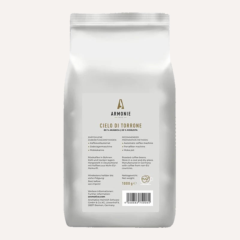Armonie Caffè - Cielo di Torrone (咖啡豆 1KG)