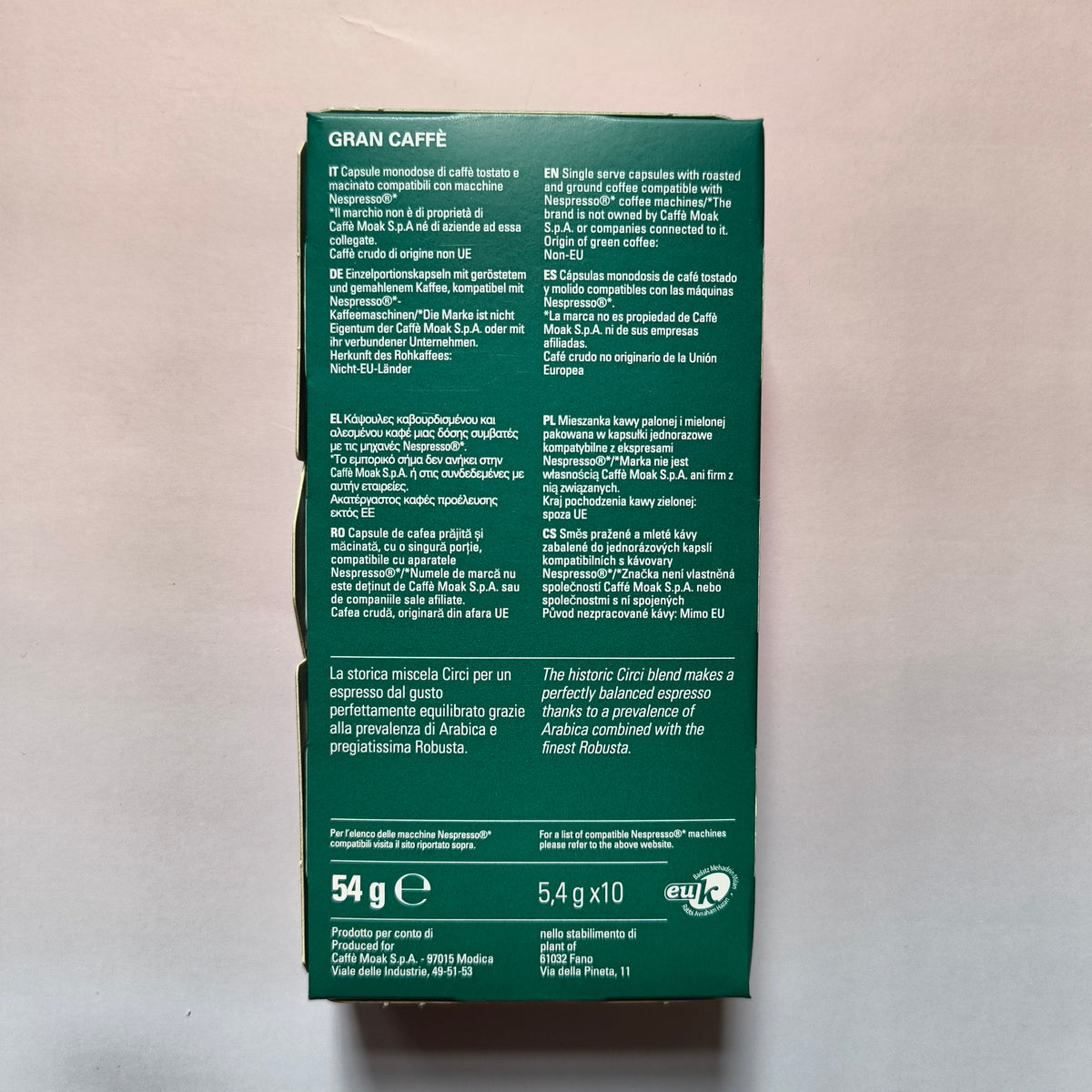 Circi - Gran Caffè Nespresso® 咖啡膠囊