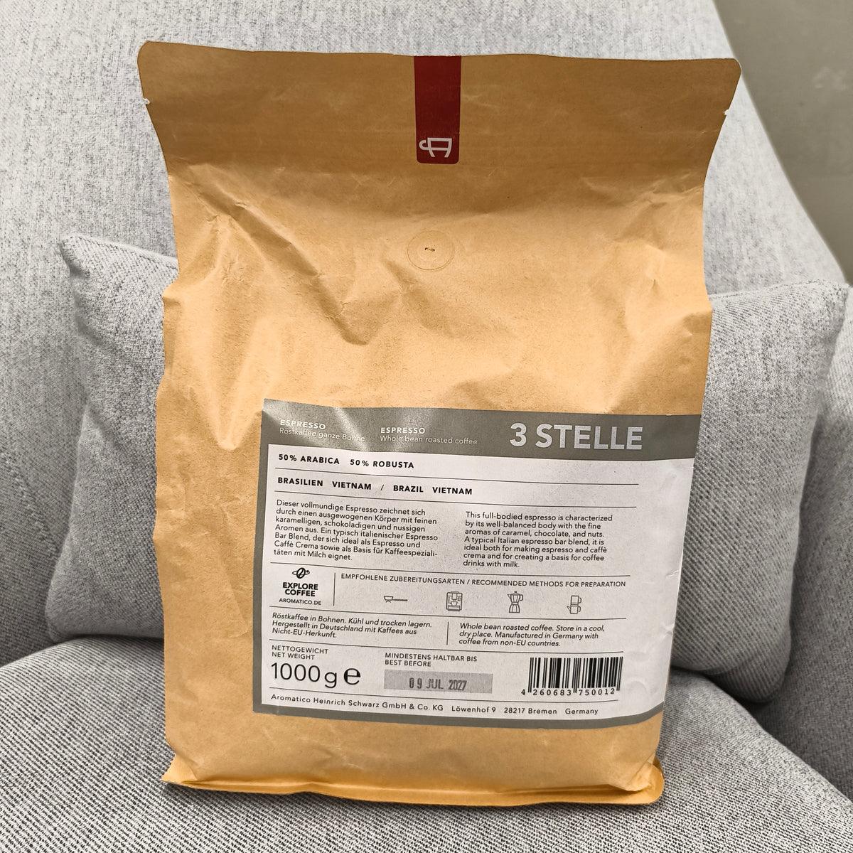 Aromatico - 3 STELLE (咖啡豆 1KG)