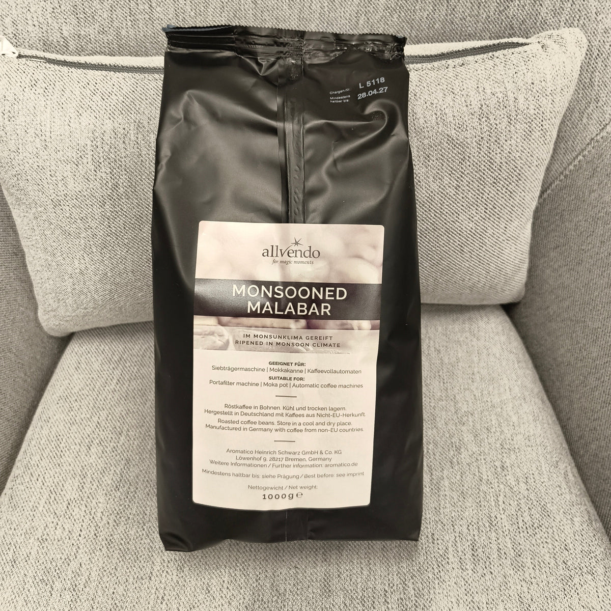 Allvendo - Monsooned Malabar (咖啡豆 1KG)