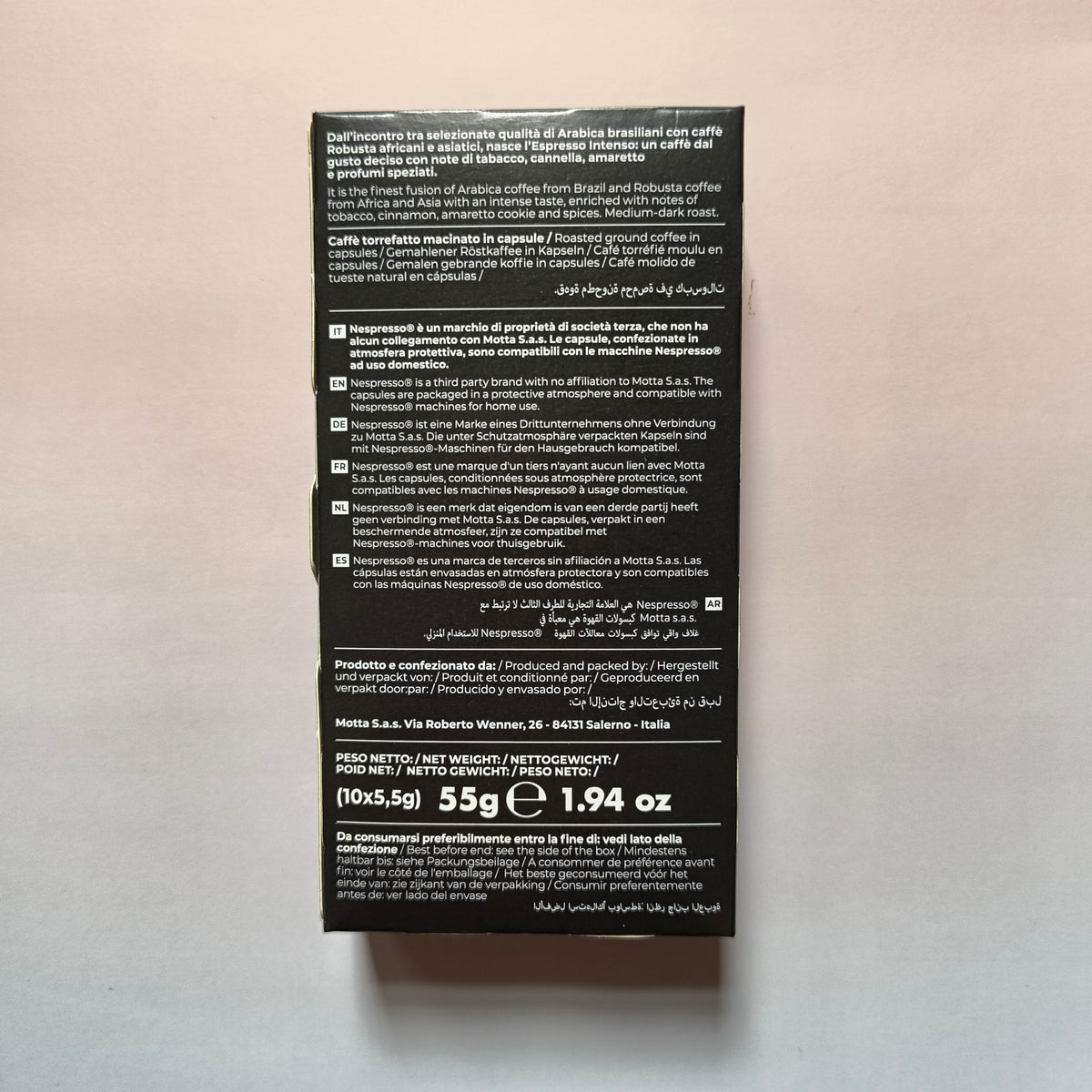 Caffè Motta - Nespresso® Intenso 咖啡膠囊