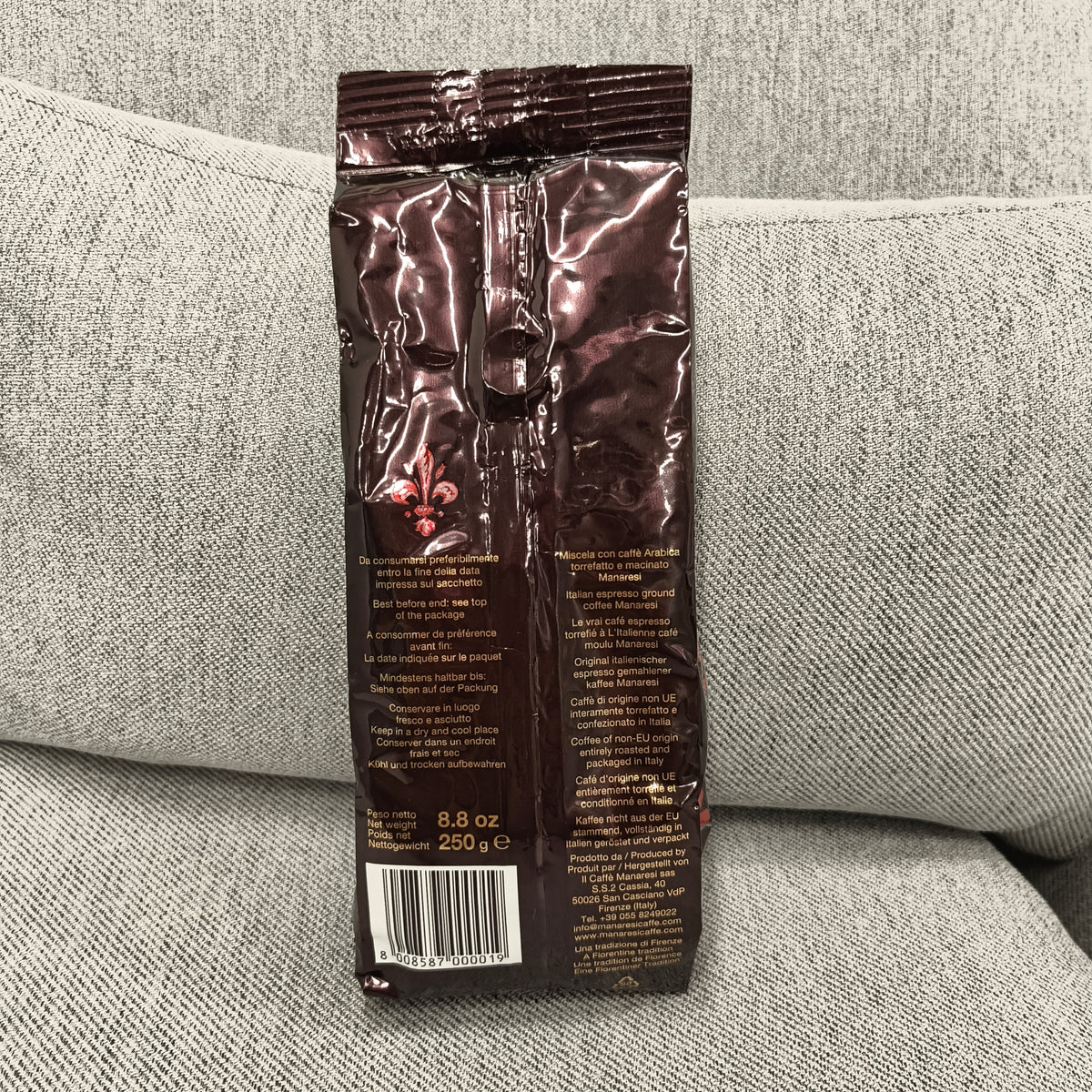 Manaresi - Super Bar Brown (Whole Bean Coffee 250g)